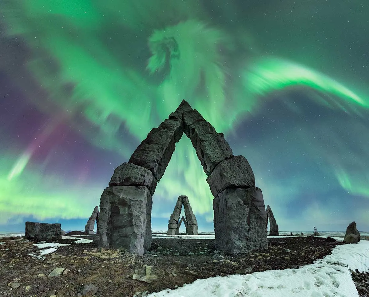 Arctic Dragon © Carina Letelier Baeza (Chile) Taken with a Nikon D810A camera, 14 mm f/1.8, ISO 6,400, 2.5-second exposure Location: Raufarhöfn, Iceland, 25 February 2023