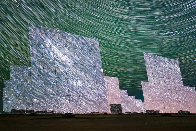 Cosmos in Reflection © Jianfeng Dai (China) Taken with a Sony ILCE-7RM5 camera, Sony FE 50 mm F1.2 GM lens, 50 mm f/1.2, ISO 3,200, 5-second exposure Location: Dunhuang, Gansu Province, China, 15 September 2023