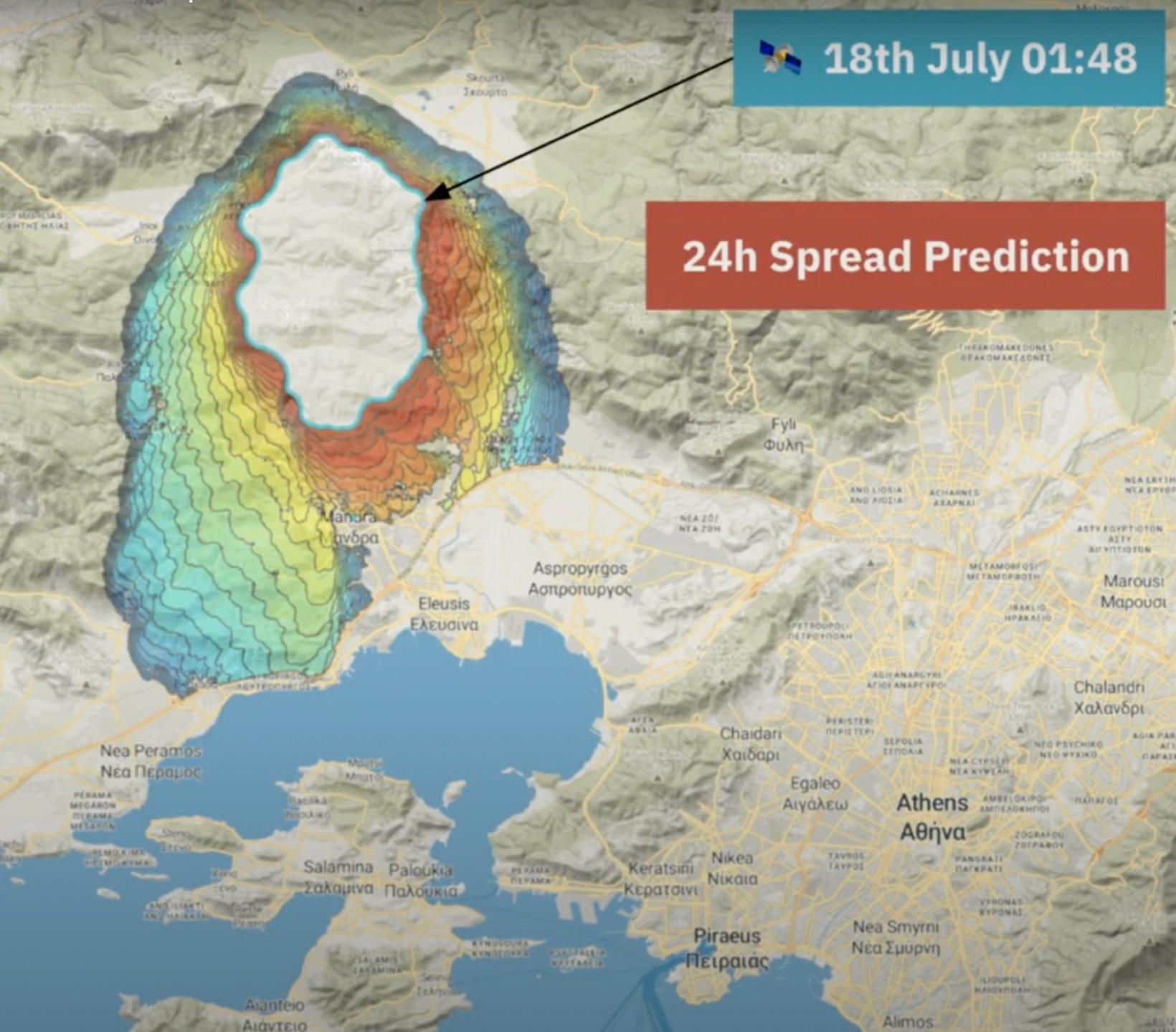 an Ororatech satellite imagery forecast image